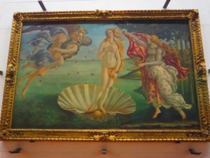 Botticelli's The Birth of Venus, inside the Uffizi