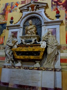 Galileo's grave in Basilica di Santa Croce