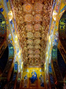 Cappella Palatina and it's beautiful gold ceiling