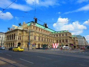 Vienna's famous state opera house